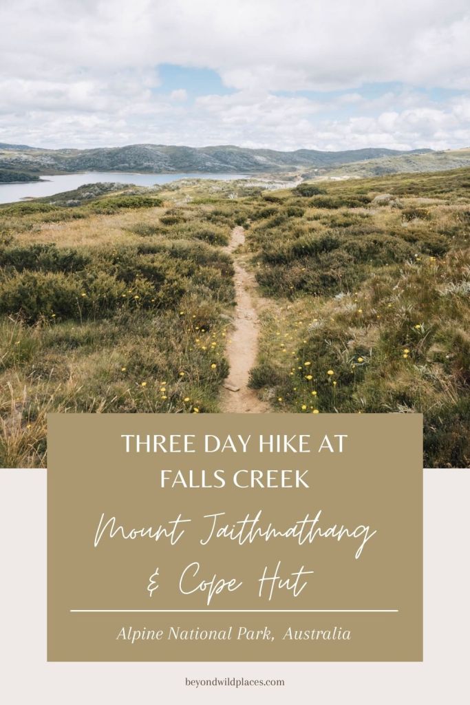caminata en falls creek pin