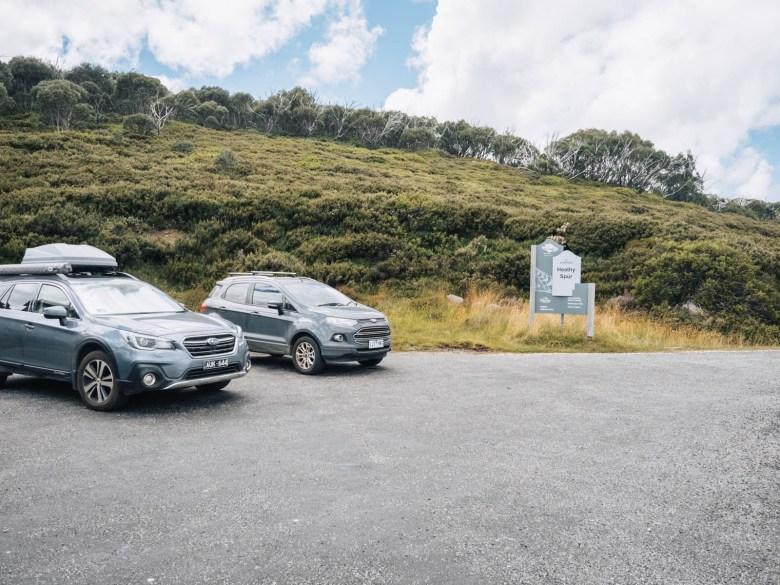 Estacionamiento del comienzo del sendero Heathy Spur
