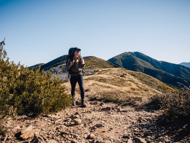 Caminando el Razorback en Hotham