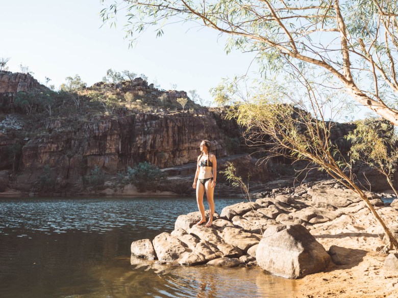 Nadar en Eighth Gorge