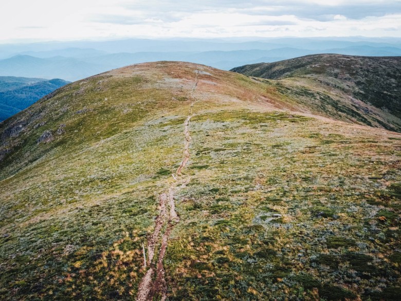 Pista de la cumbre del monte Bogong