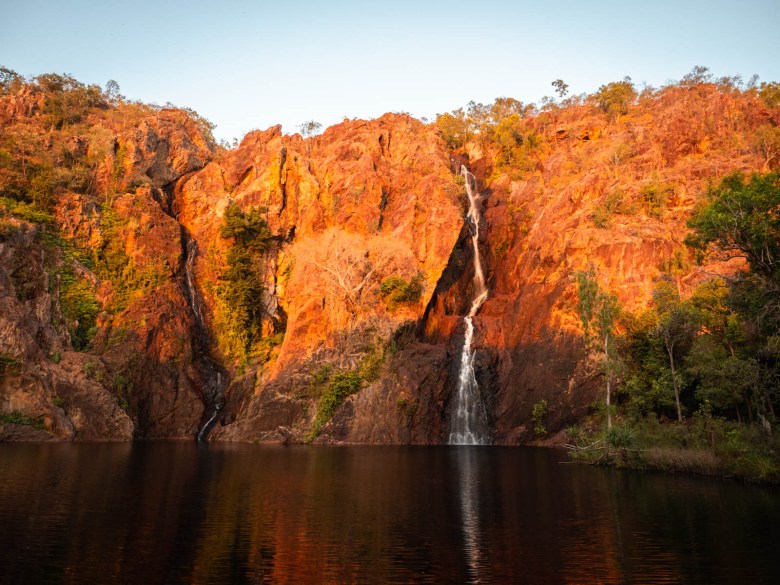 Cataratas de Wangi al atardecer