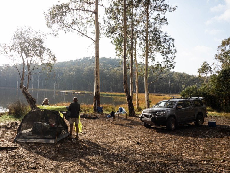 Camping en el lago Zapatero