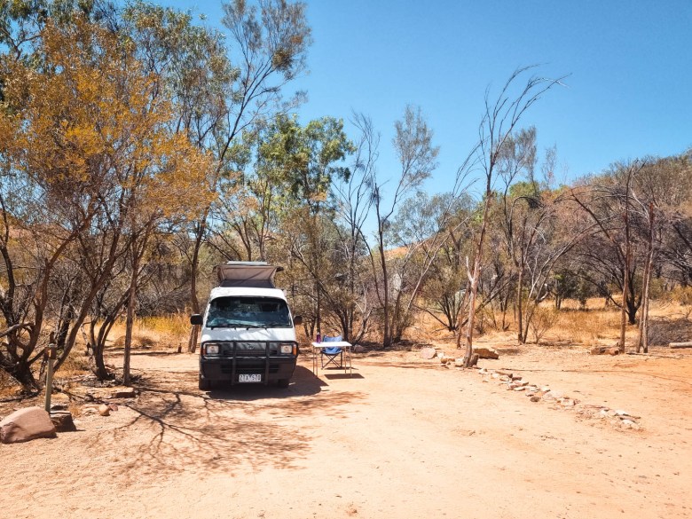 Acampar en la garganta de Ormiston