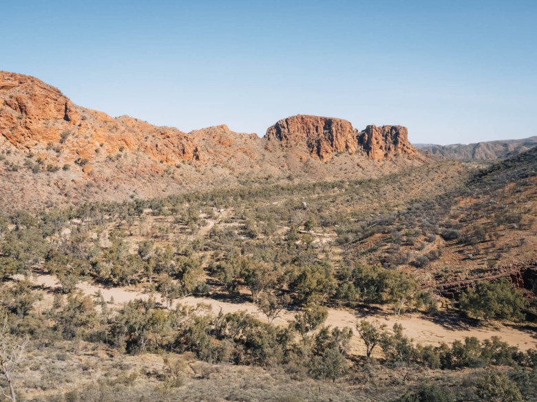 Vista de los campamentos de Trephina Gorge
