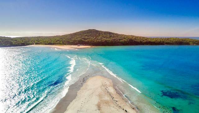 Asador de arena de Fingal Bay, Port Stephens